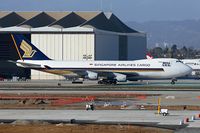 9V-SFN @ LAX - Singapore Airlines Cargo 9V-SFN (FLT SQC7986) taxiing to the cargo terminal after arrival on the north complex from Ted Stevens Anchorage Int'l (PANC).