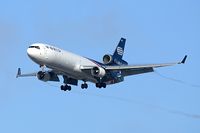 N276WA @ LAX - World Airways Cargo, operating as EVA616 from Ted Stevens Anchorage Int'l (PANC), on final approach to RWY 24R.