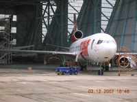 PP-VQK @ SBGL - TAM MD-11 engine change at VEM, Rio de Janeiro. - by John J. Boling
