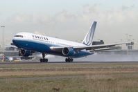 N655UA @ AMS - United Airlines 767-300