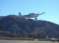 N4390K @ SZP - 1948 Ryan NAVION A, Continental E-185-9 205 Hp for takeoff, takeoff climb Rwy 22 - by Doug Robertson