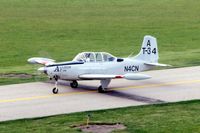 N4CN @ KDPA - T-34A 53-3387 after engine change to turbo-prop - by Glenn E. Chatfield