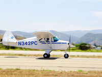 N342PC @ LPC - Take off Cub Fly In Lompoc Calif - by Mike Madrid