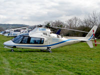 G-IWRB @ CHELTENHAM - Agusta A109A II(Cheltenham Race Course) - by Robert Beaver