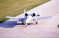 80-0246 @ CID - A-10A taxiing by the control tower - by Glenn E. Chatfield