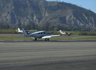 N126HJ @ SZP - 1969 Piper PA-24-260TC COMANCHE 260 TURBO C, Lycoming TIO-540-N1A5 260 Hp, manually controlled Rajay turbocharger, flaps landing roll Rwy 22 - by Doug Robertson