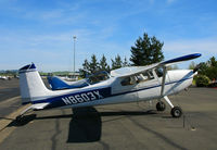 N8603X @ O69 - 1961 Cessna 180D @ Petaluma, CA - by Steve Nation