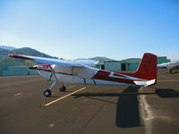 N8956Q @ DVO - Cessna 180A with cockpit cover @ Gnoss Field (Novato), CA