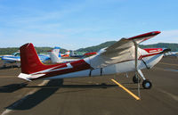 N8956Q @ DVO - Cessna 180A with cockpit cover @ Gnoss Field (Novato), CA - by Steve Nation