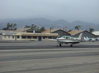 N113TM @ SZP - 1983 Beech B36TC BONANZA, Continental TSIO-520 Turbo Charged 300 Hp, landing roll Rwy 22 - by Doug Robertson