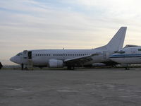 N233BC @ LFMP - Boeing 737-53A, MSN 24788, former reg F-GHXM on ramp at Perpignan, France - by John J. Boling