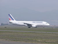 F-GHQJ @ LFMP - Air France A-320 taxi in at Perpignan, France - by John J. Boling