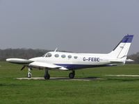 G-FEBE @ EGLD - Cessna 340 based at Denham aerodrome - by Simon Palmer