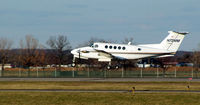 N72MM @ FRG - King Air 200 about to touch down - by Stephen Amiaga