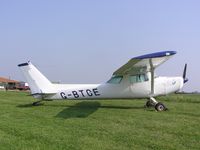 G-BTCE @ EGTN - Cessna 152 taildragger conversion at Enstone - by Simon Palmer