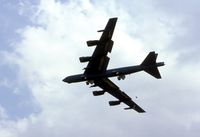 60-0058 @ DPA - B-52H flying over air show line - by Glenn E. Chatfield