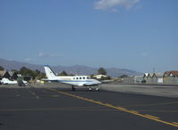 N2669N @ SZP - 1979 Cessna 340A, two Continental TSIO-520-NB 310 Hp each, pressurized. taxi to Rwy 22 - by Doug Robertson