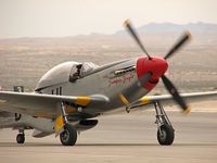 N151TF @ KLSV - Provenance Fighter Sales Inc. - Las Vegas, Nevada / 1965 North American F-51D Mustang 'Tempus Fugit' - Aviation Nation 2006 - by Brad Campbell