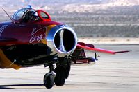 N117BR @ KLSV - MiG Magic Inc. - Westlake Village, California / Built in 1959 in Poland. Mikoyan-Gurevich MiG-17 Fresco - LIM-5. 'Red Bull' - Aviation Nation 2006 - by Brad Campbell