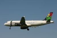 S5-AAA @ BRU - arrival of flight 8U924 - by Daniel Vanderauwera
