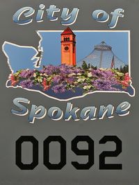 58-0092 @ KLSV - Airplane Art - City of Spokane - by Brad Campbell