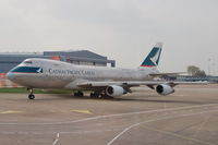 B-HMF @ EGCC - Cathay Pacific Cargo - Taxiing - by David Burrell