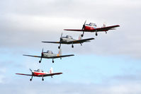 VH-MMS - image taken at Watts Bridge Memorial airfield. Formation flight of Chipmunks with VH-MMS as the lead ship - by ScottW