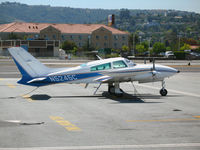 N5245C @ SQL - PS Aviation 1978 Cessna 310R visiting from Henderson, NV @ San Carlos, CA - by Steve Nation