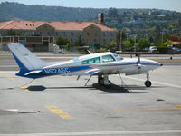 N5245C @ SQL - PS Aviation 1978 Cessna 310R visiting from Henderson, NV @ San Carlos, CA