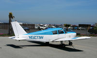 N5273W @ SQL - 1962 Piper PA-28 from Santa Rosa visiting @ San Carlos, CA - by Steve Nation