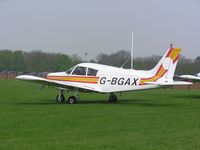 G-BGAX @ EGBK - Cherokee 140 visiting Sywell - by Simon Palmer