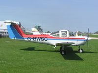 G-BWSC @ EGBK - PA38-112 Tomahawk II visiting Sywell - by Simon Palmer