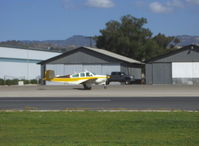 N7848R @ SZP - 1968 Beech V35A BONANZA, Continental IO-550 300 Hp upgrade, taxi (wrong way) - by Doug Robertson