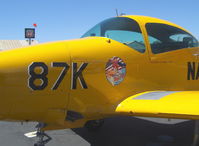 N5287K @ SZP - 1950 Ryan NAVION as L-17B SUPER B, 'At Your Command', Lycoming GO-435 C&D 240/260 Hp, nose art, single piece windshield, canopy mods - by Doug Robertson