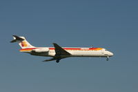 EC-EYB @ BRU - flight IB3216 is descending to rwy 02 - by Daniel Vanderauwera