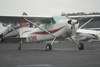 N13HW @ PDK - On the ramp at PDK, waiting out the clouds.