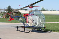 N12086 @ 1K1 - Bell 47D-1 recently restored - by Alan Beverstein