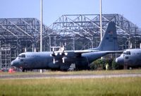 85-0037 @ MXF - C-130H shot from highway using 600mm lens with 2X teleconverter.  Long distance! - by Glenn E. Chatfield