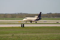 N377SC @ GRR - A Steelcase Corporate Jet taxiing at Gerald R. Ford International in Grand Rapids, MI - by Matt Groesser