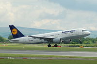 D-AIQE @ EGCC - Lufthansa - Taking off - by David Burrell