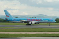 G-BYAK @ EGCC - Thomson - Landing - by David Burrell