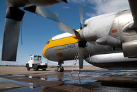C-GHZI @ CYQF - Air Spray Lockheed Electra - by Yakfreak - VAP