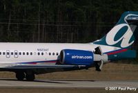 N923AT @ RDU - Good view of the thrust diverter buckets - by Paul Perry