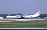 65-0261 @ POB - C-141B taking the runway for departure - by Glenn E. Chatfield