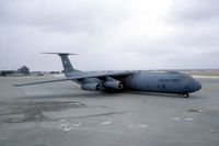 66-0165 @ CID - C-141B parking at the base of the tower - by Glenn E. Chatfield