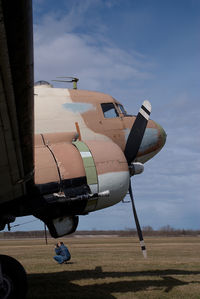 N47SJ @ CZVL - ex Israeli Air Force Douglas DC3 - by Yakfreak - VAP