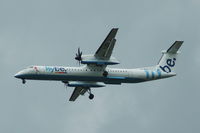 G-JECL @ EGCC - Flybe - Landing - by David Burrell