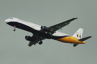 G-OZBO @ EGCC - Monarch - Landing (Ex BMI - G-MIDM) - by David Burrell