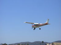 N714HH @ SZP - 1977 Cessna 150M, Continental O-200 100 Hp, on short final for landing Rwy 22 - by Doug Robertson