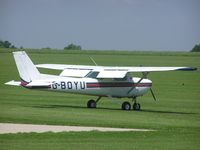 G-BOYU @ EGBK - Cessna 150 visiting Sywell - by Simon Palmer